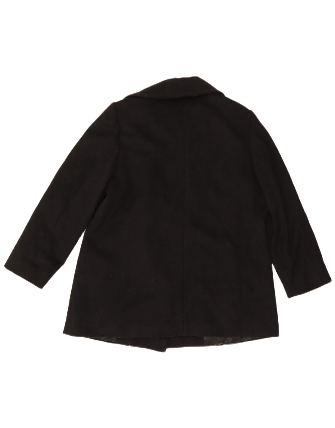Cappotto da marinaio da donna Marella UK 18 XL lana nera