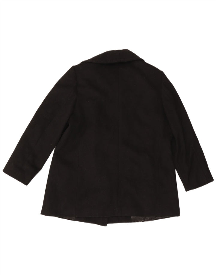 Cappotto da marinaio da donna Marella UK 18 XL lana nera