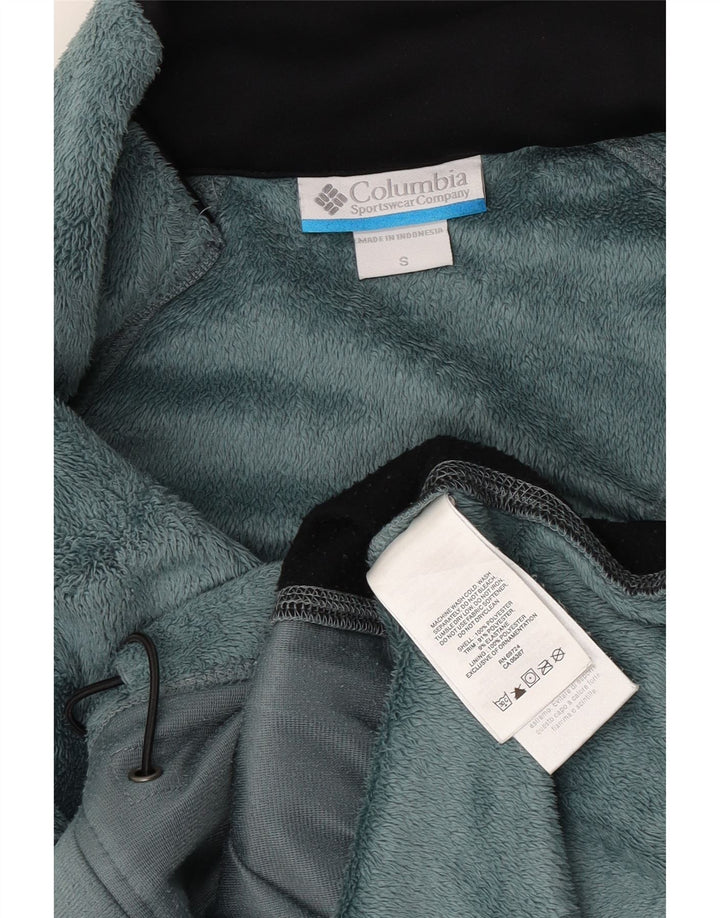 Giacca in pile da donna Columbia UK 10 Small Verde Colourblock Poliestere
