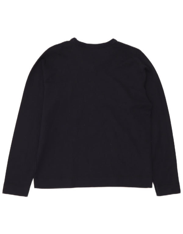 TED BAKER Maglione da uomo con scollo a V taglia 5 XL in cotone blu navy