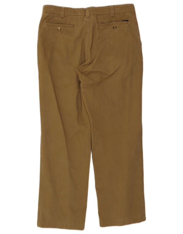 Pantaloni chino dritti da uomo Gant W34 L30 cotone kaki