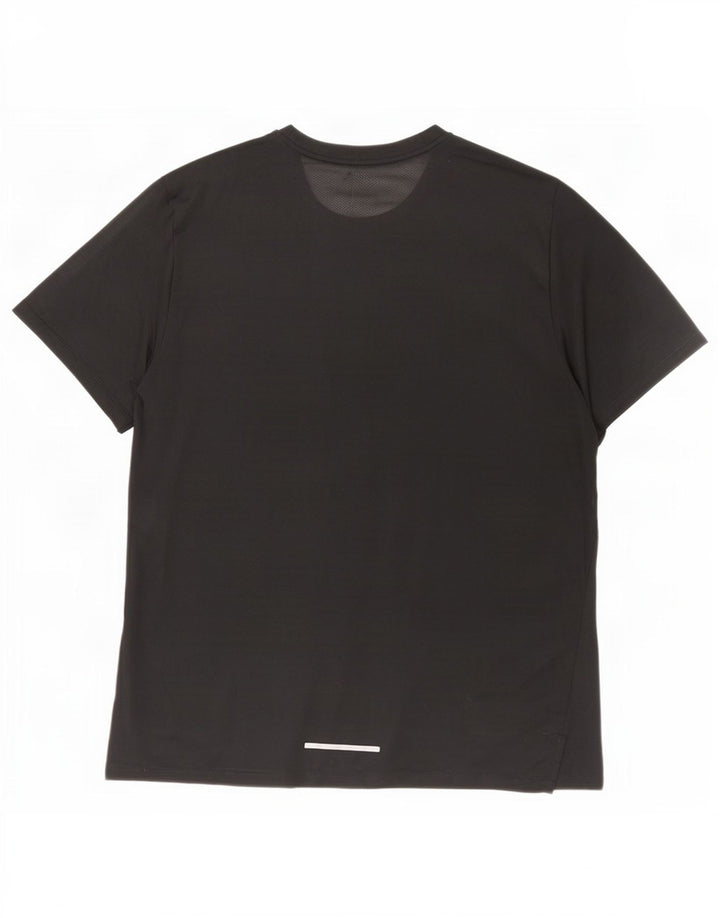 T-shirt Nike Dri Fit da uomo, grande, in poliestere a righe nere