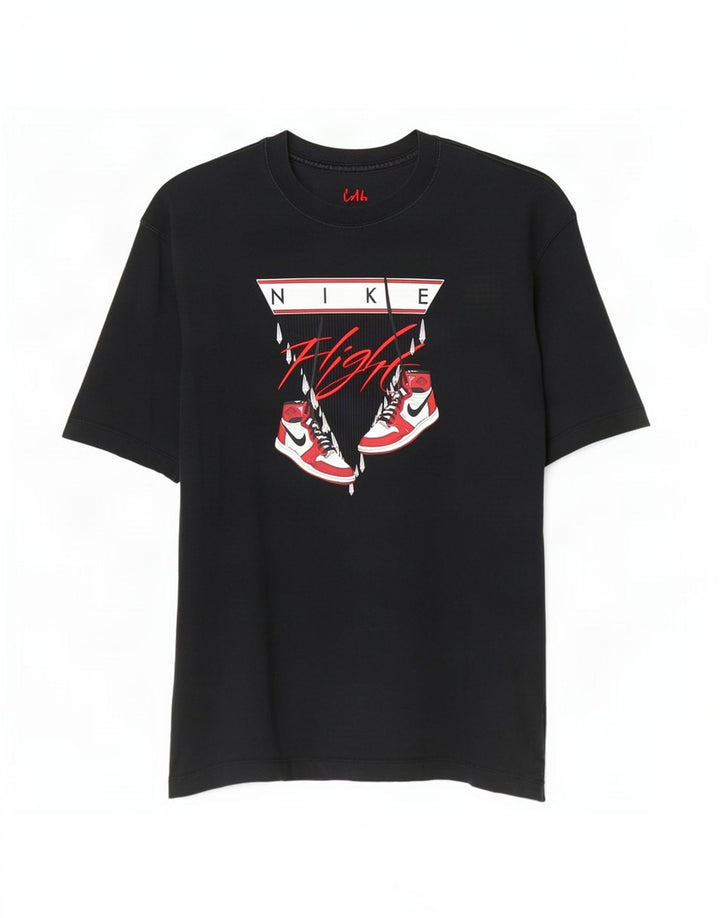 T-shirt grafica oversize da uomo Jordan Top piccola in cotone nero