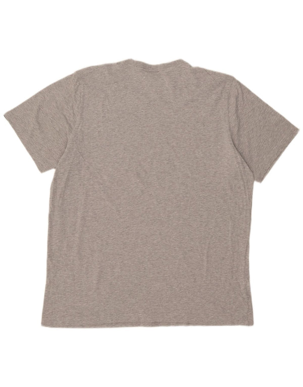 T-shirt grafica da uomo Adidas Top XL in cotone grigio