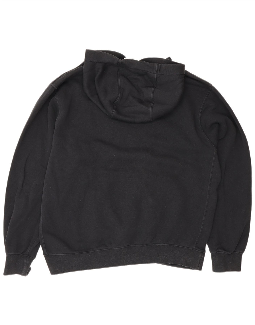 Felpa con cappuccio da uomo Nike, cotone medio nero