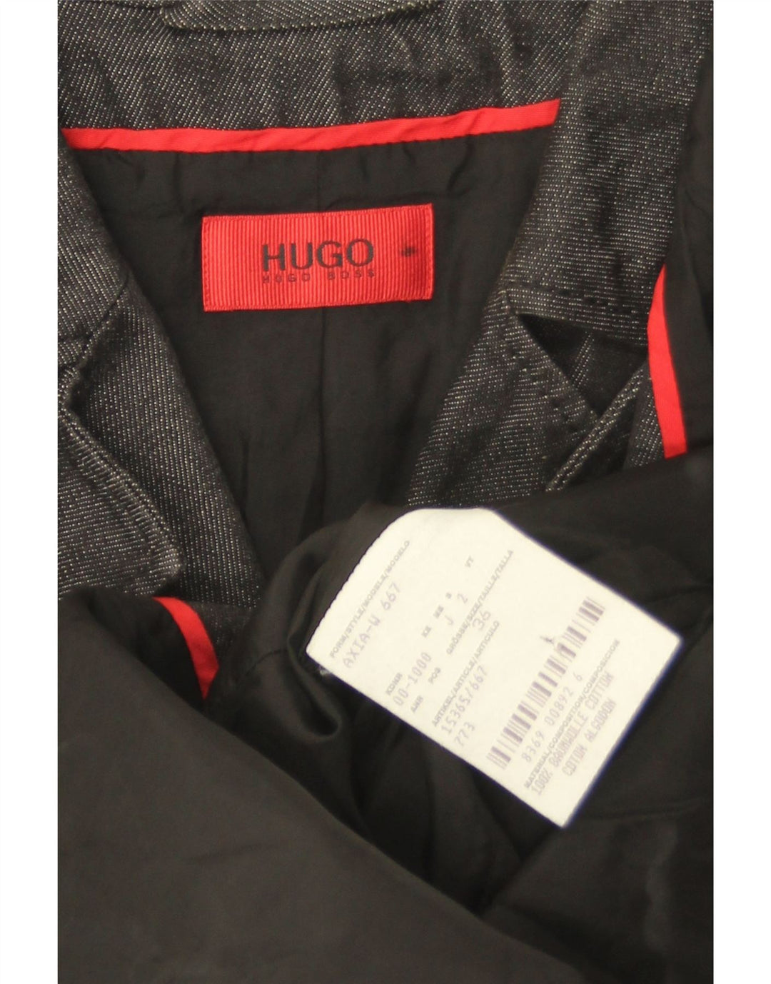 Soprabito militare da donna Hugo Boss EU 36 piccolo cotone grigio