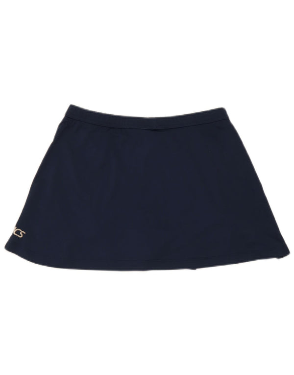 Asics Womens Skort UK 12 Medio Blu Navy Poliestere