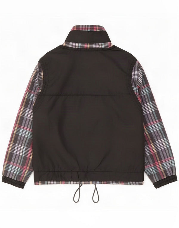 Giacca a vento da uomo John F Gee UK 42 XL Nero a quadri