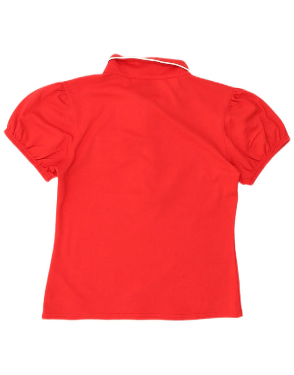 Polo da donna FILA UK 16 grande rossa in cotone