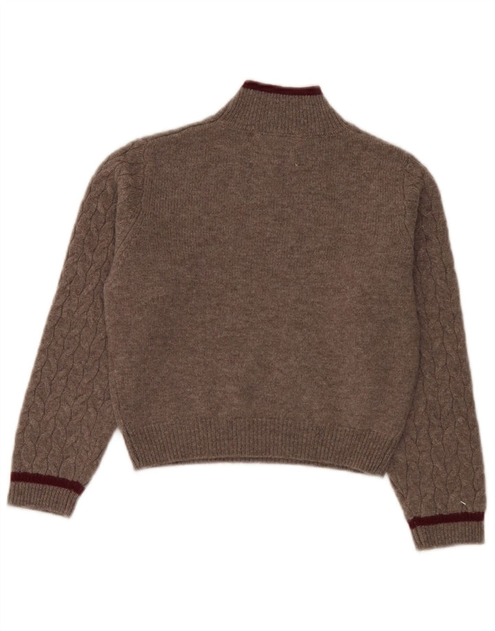 Maglione Zara per ragazzi con collo alto 8-9 anni in lana marrone
