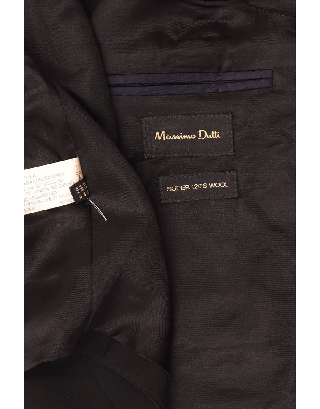 Gilet da uomo Massimo Dutti EU 48 Lana nera media