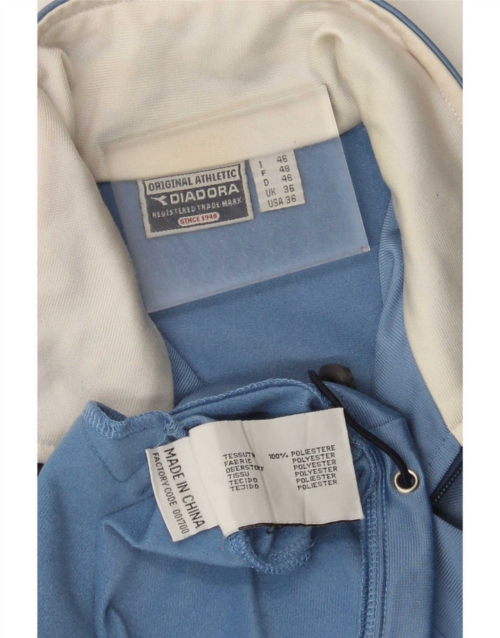 Giacca da tuta da uomo Diadora UK 36 Small Blu Colourblock Poliestere