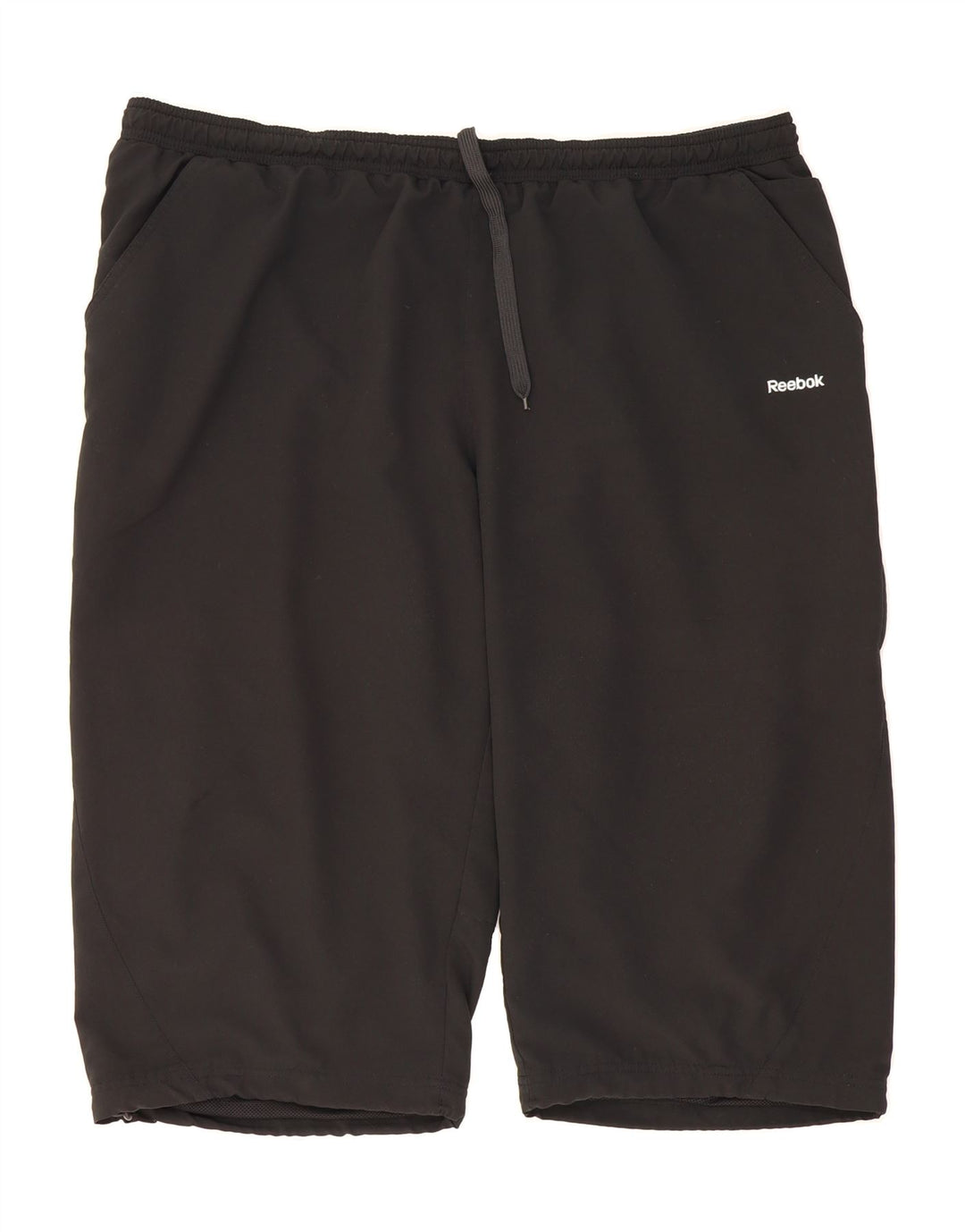 REEBOK Mens Bermuda Sport Shorts 2XL Black Polyester Vintage Reebok and Second-Hand Reebok from Messina Hembry 