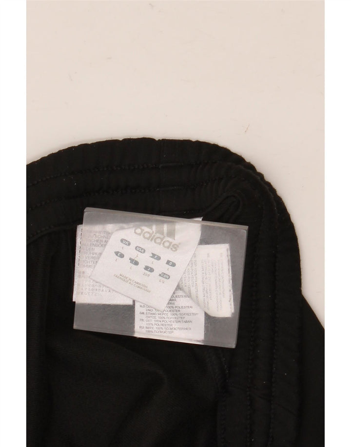 Pantaloni da tuta da uomo Adidas Large neri in poliestere