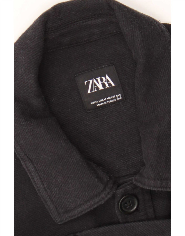 Giacca utility da uomo Zara UK 38 blu navy medio