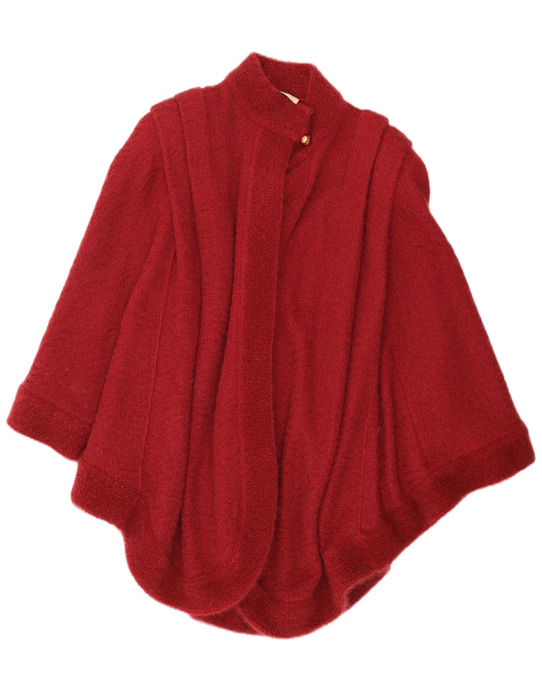 Maglione cardigan poncho vintage da donna IT 44 Viscosa bordeaux media