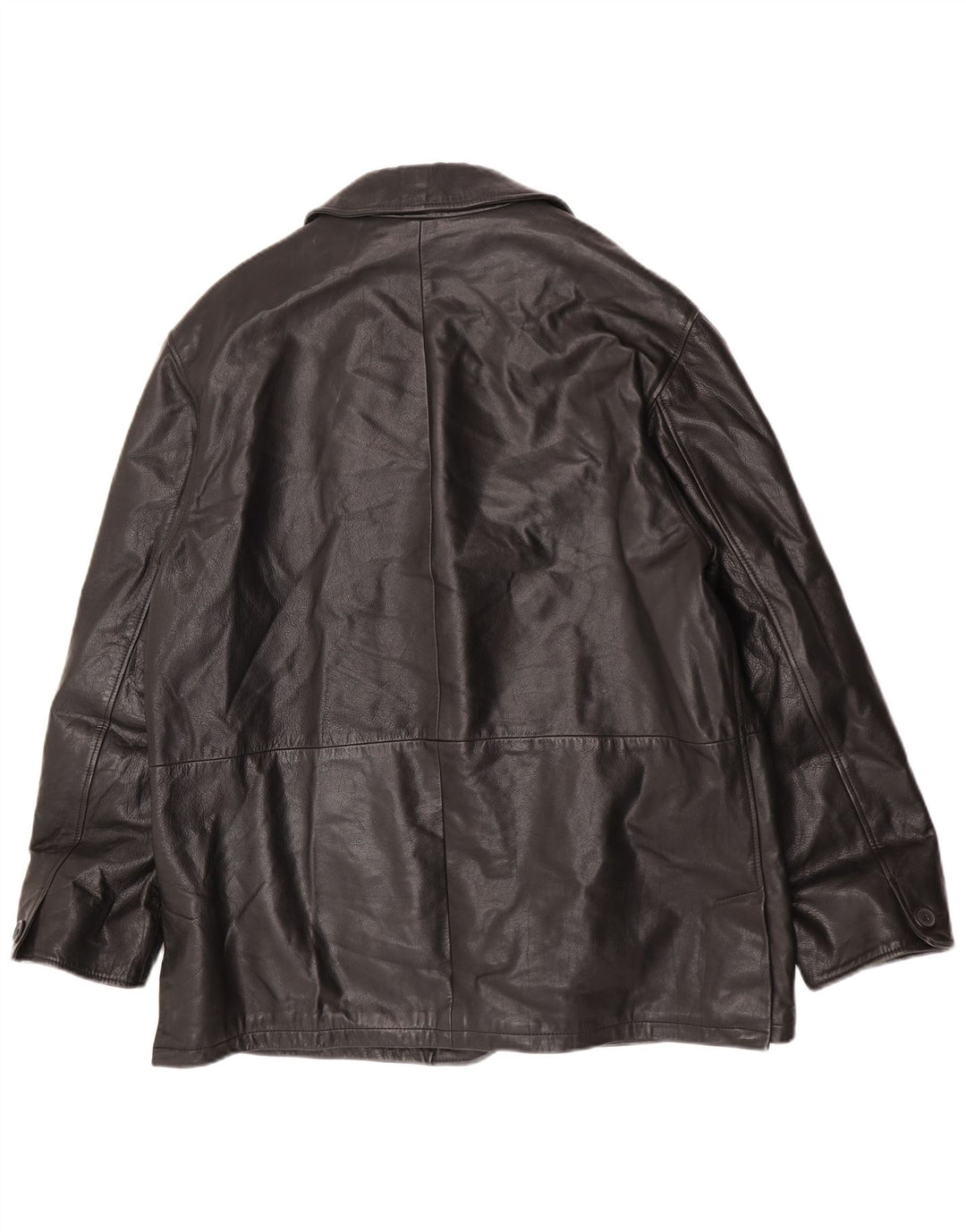 Giacca in pelle vintage da uomo IT 52 XL in pelle nera
