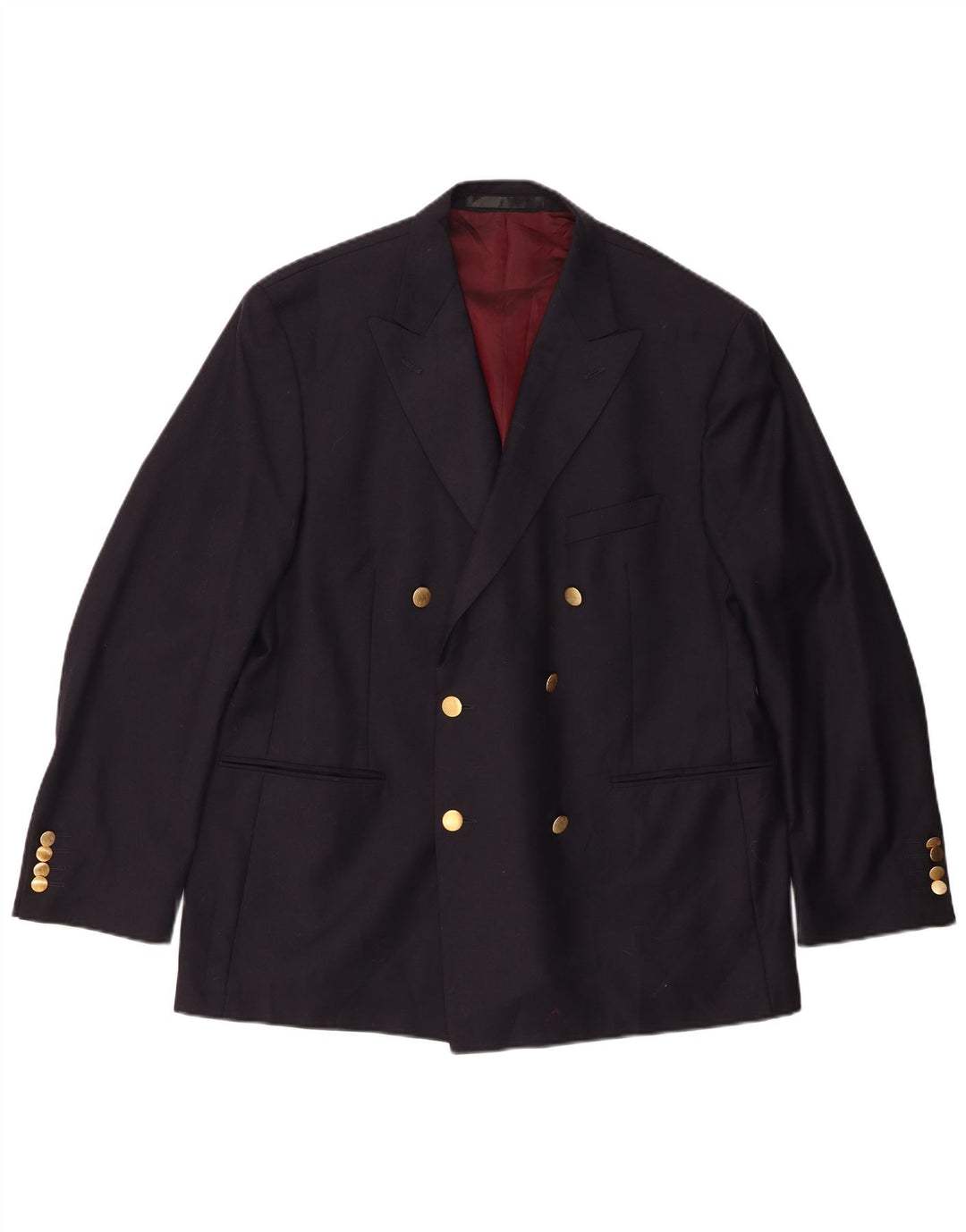 Giacca blazer doppiopetto da uomo Marks & Spencer UK 42 grande blu navy