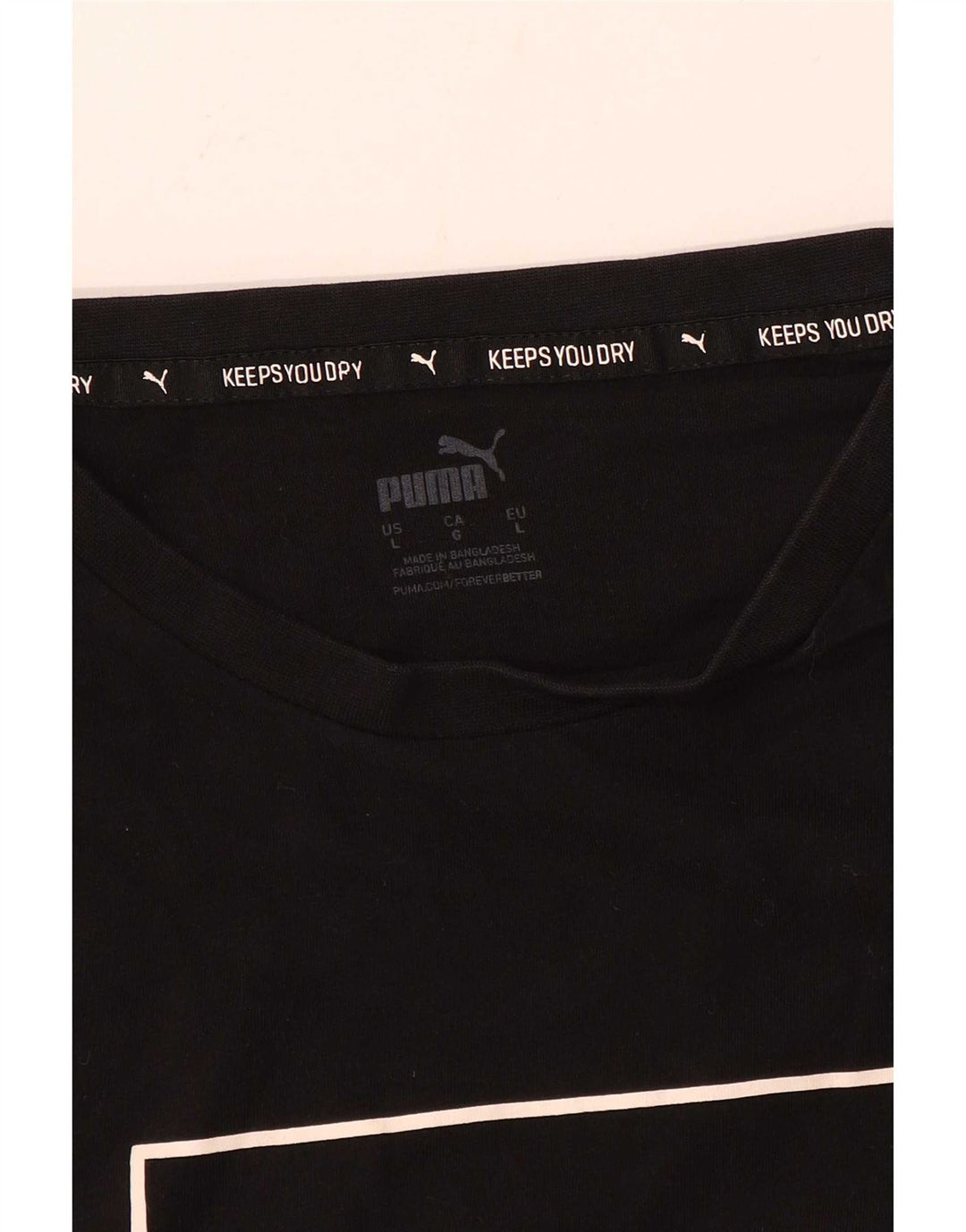 T-shirt grafica da uomo Puma Large nera