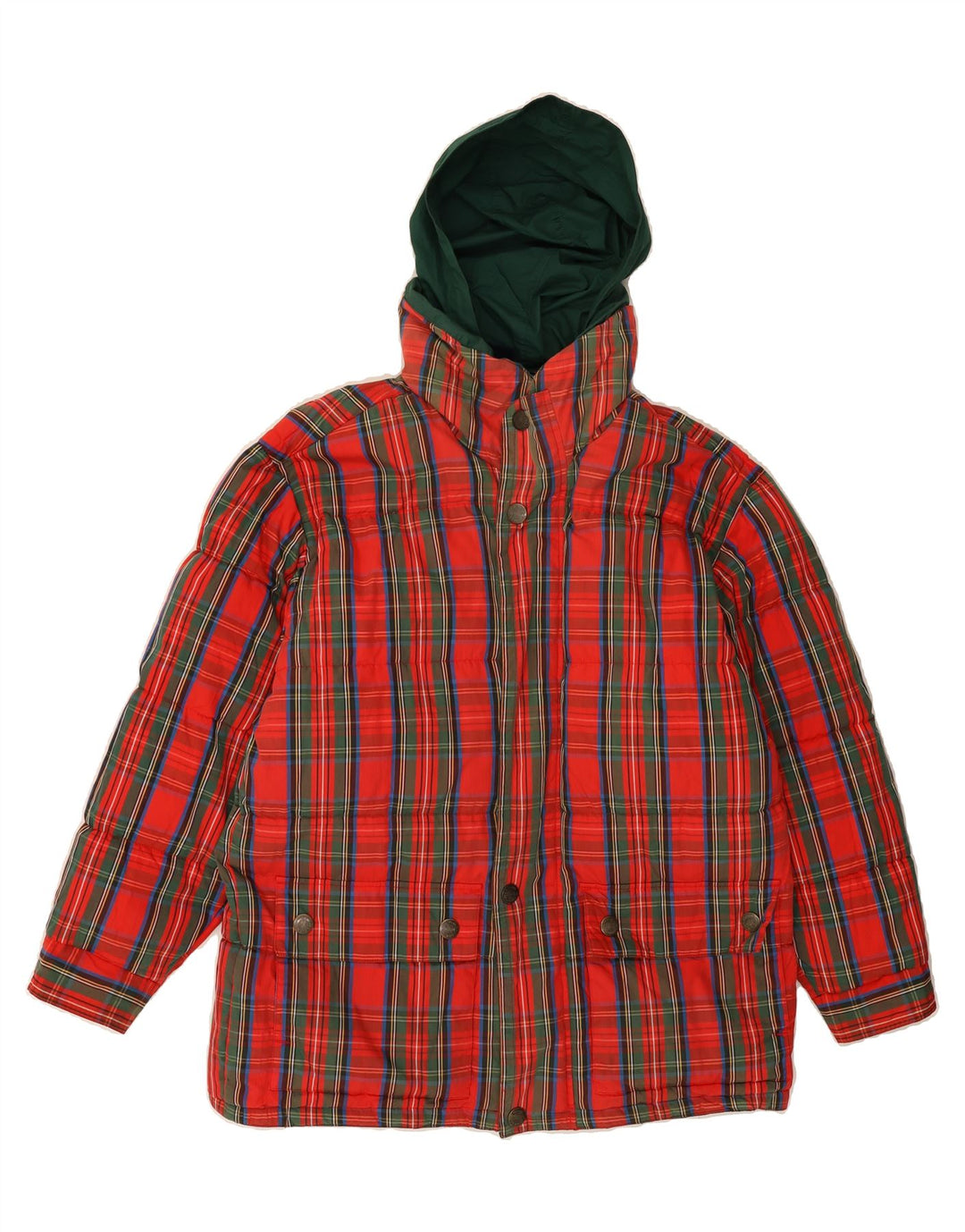 MCGREGOR Mens Hooded Reversible Jacket UK 40 Large Green Colourblock Vintage McGregor and Second-Hand McGregor from Messina Hembry 
