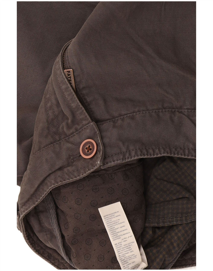 Pantaloncini chino da uomo Fat Face W30 cotone grigio medio