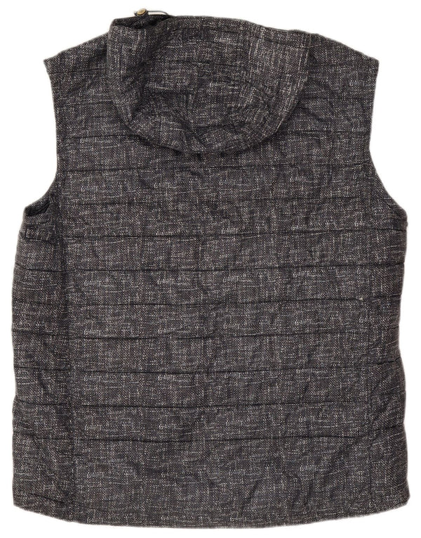 Gilet imbottito con cappuccio da uomo Massimo Dutti UK 44 2XL Policloruro blu navy