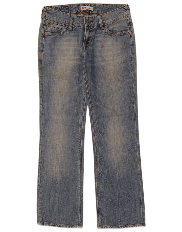 Jeans dritti Levi's 570 da donna W28 L30 cotone blu