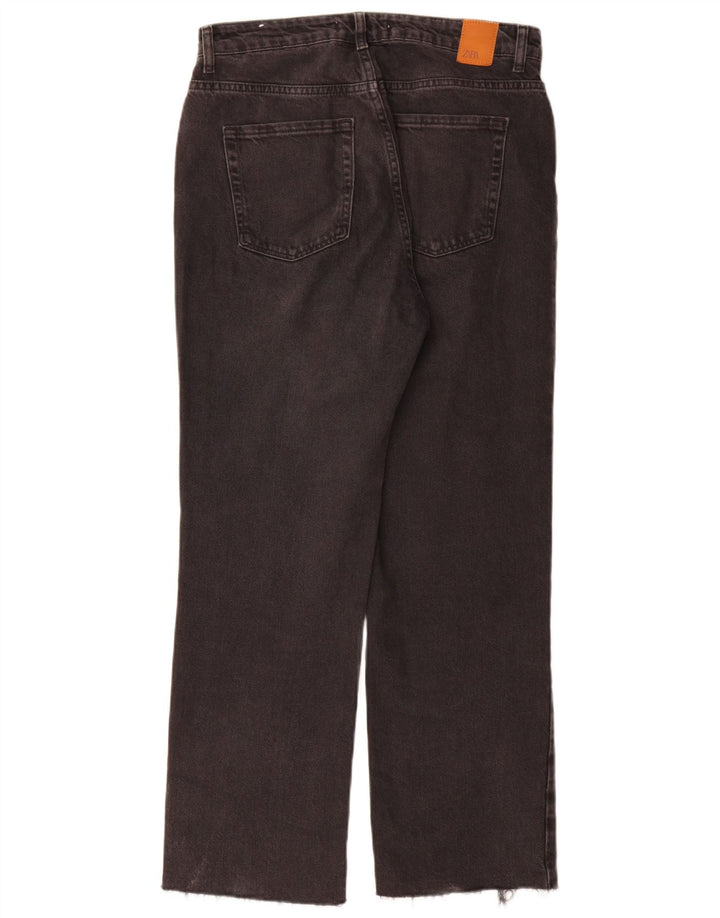 Jeans dritti da donna Zara EU 40 medio W30 L29 cotone grigio