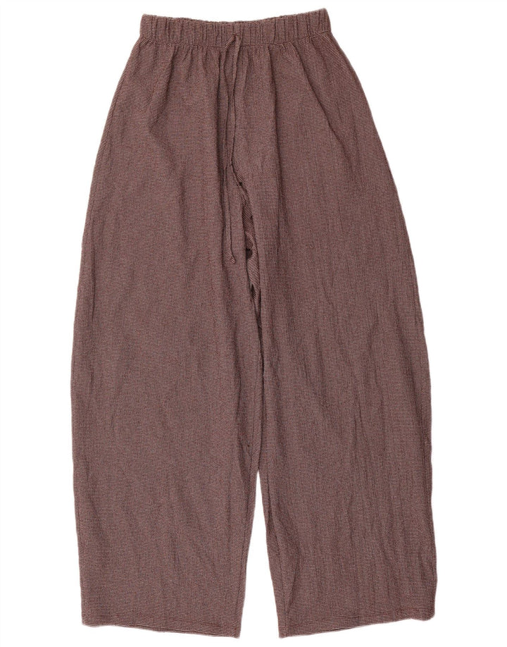 Pantaloni Harem da donna Zara medi W30 L28 poliestere a quadri marroni