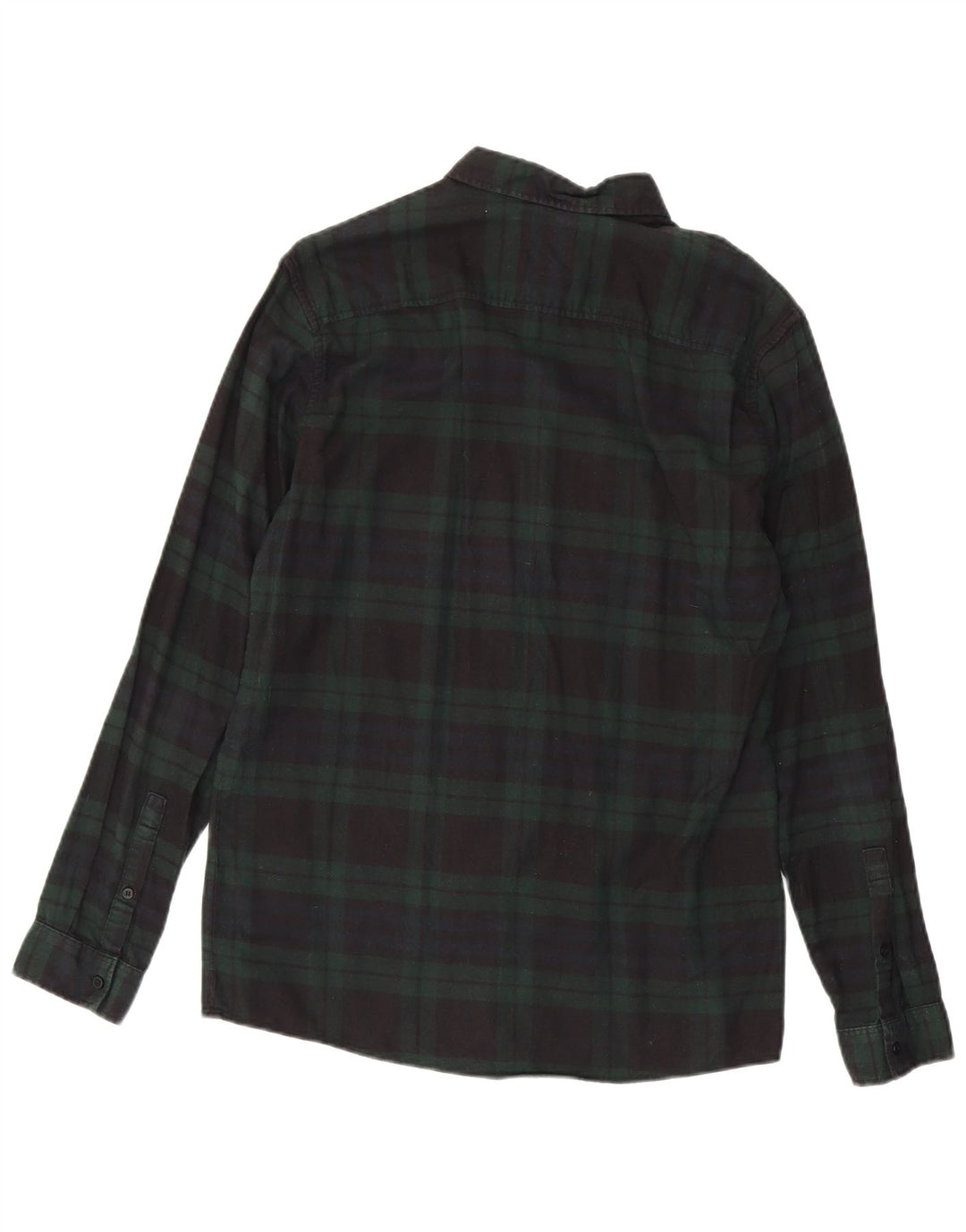 Cos Camicia in flanella da uomo in cotone scozzese piccolo verde