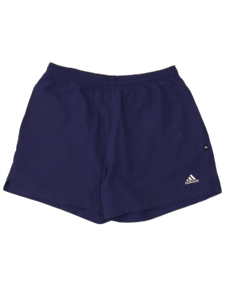 Pantaloncini sportivi da uomo Adidas Large blu navy in poliestere
