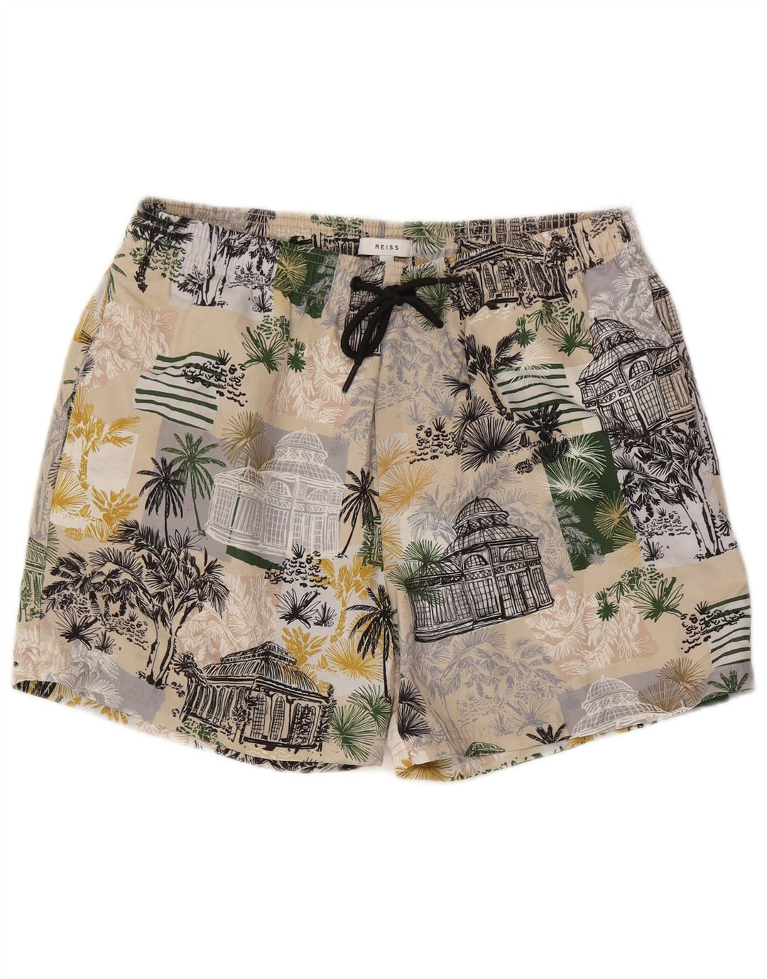 Pantaloncini da bagno grafici da uomo Reiss Poliestere medio multicolore