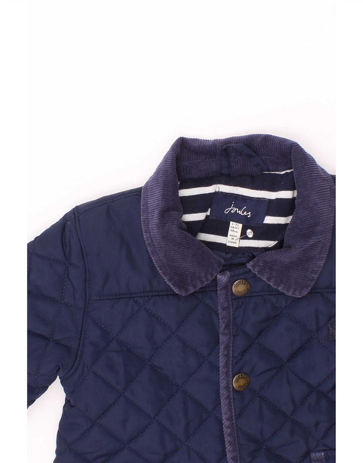 Giacca trapuntata per ragazzi Joules 2-3 anni in poliestere blu navy