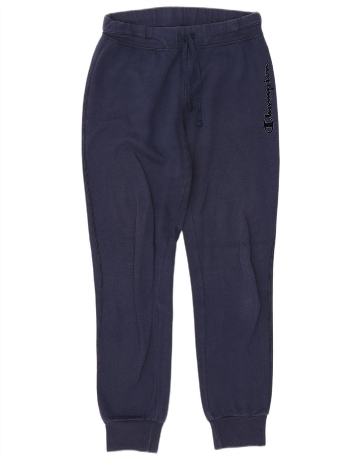 Pantaloni da tuta con grafica Champion da uomo, pantaloni da jogging, piccoli, blu navy