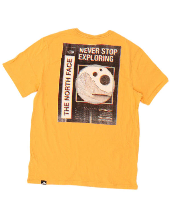 T-shirt grafica da uomo The North Face Top in cotone giallo medio