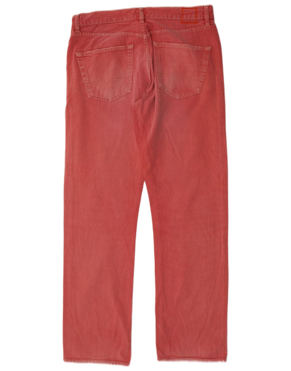 Jeans dritti da uomo Hugo Boss W33 L34 cotone rosa