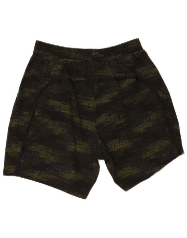 Lululemon Mens Sport Shorts Medium Green Camouflage Polyester
