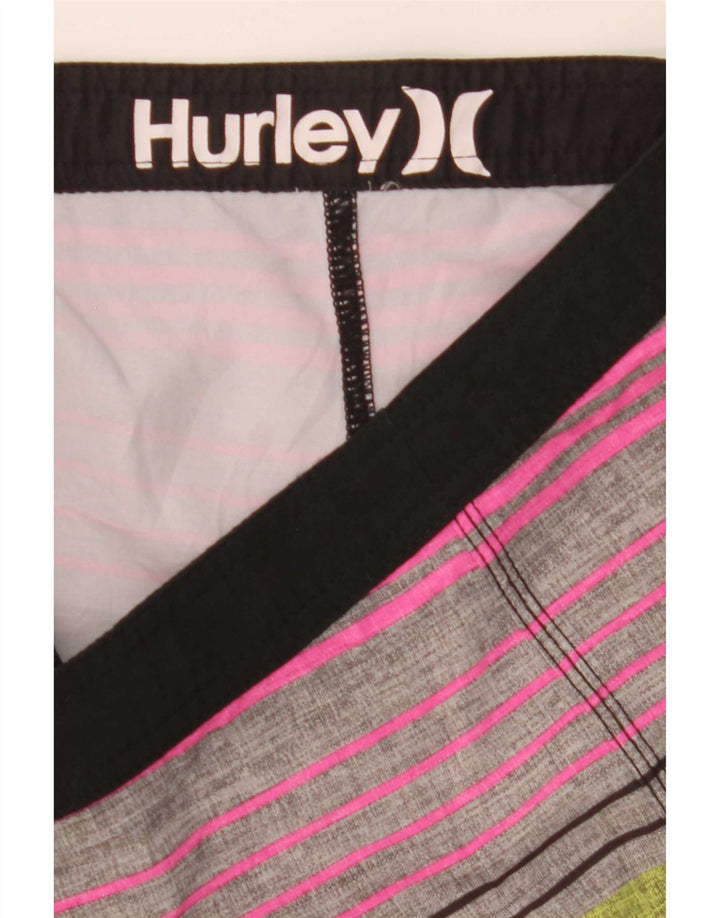 Pantaloncini da bagno Hurley Phantom da uomo, medi, a righe multicolori