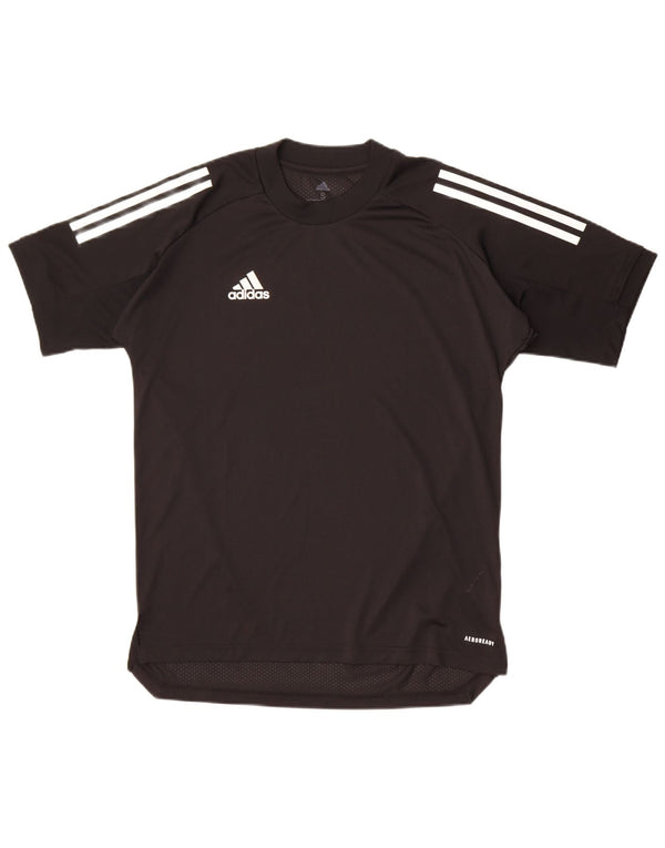 Adidas Mens Aeroready T-Shirt Top Small Black Polyester