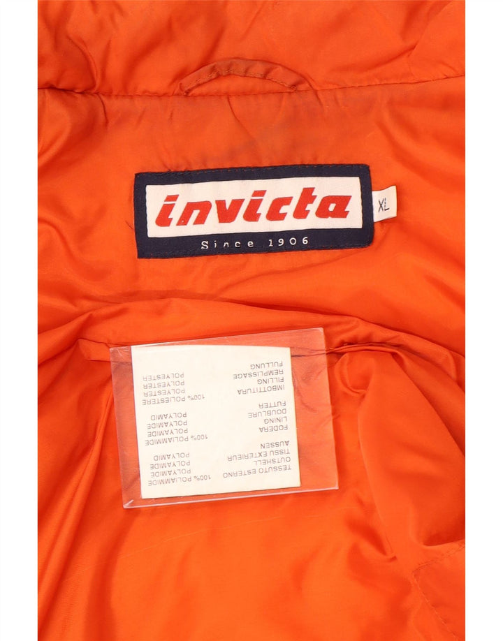 Gilet trapuntato da uomo Invicta UK 42 XL arancione poliammide