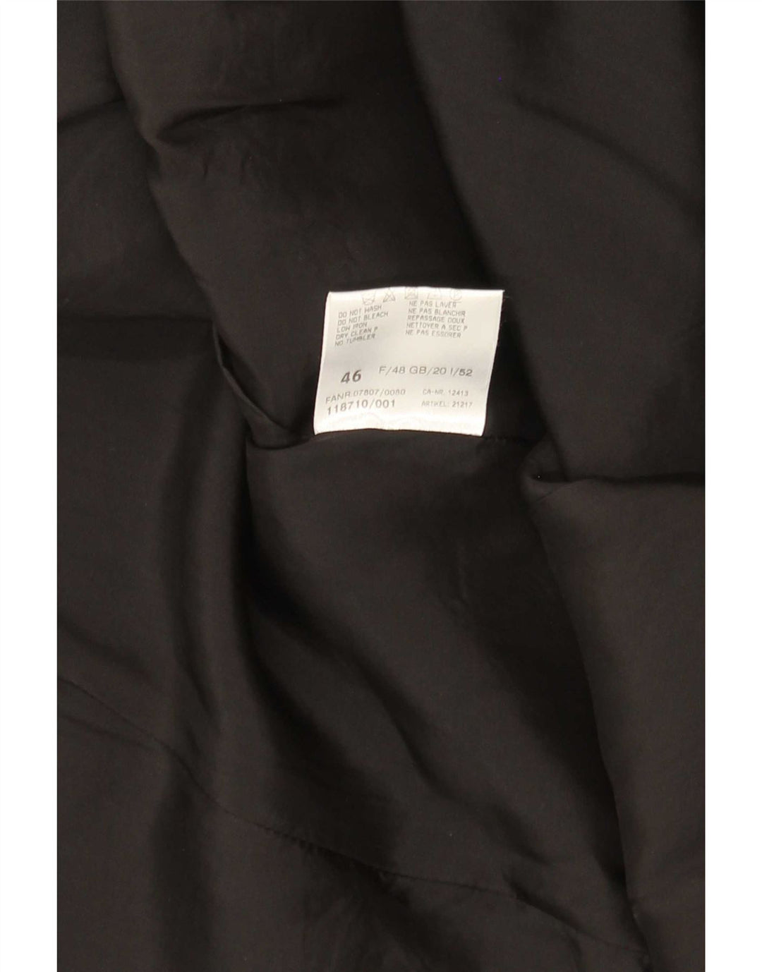 Giacca blazer vintage da donna con motivo astratto UK 20 2XL mimetica nera