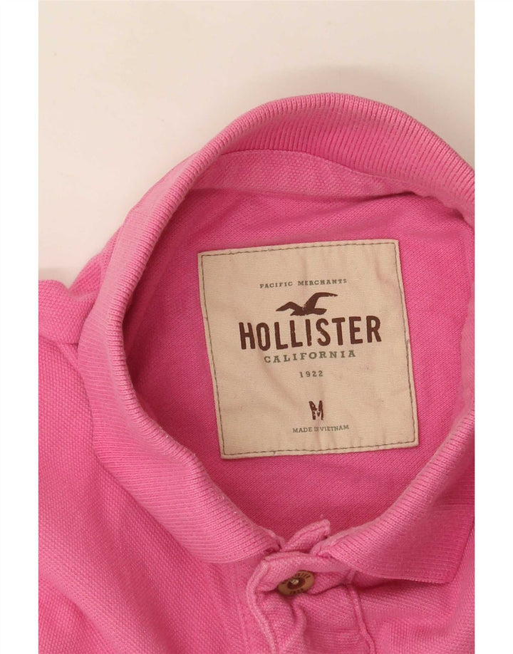 Polo Hollister da uomo di colore rosa medio