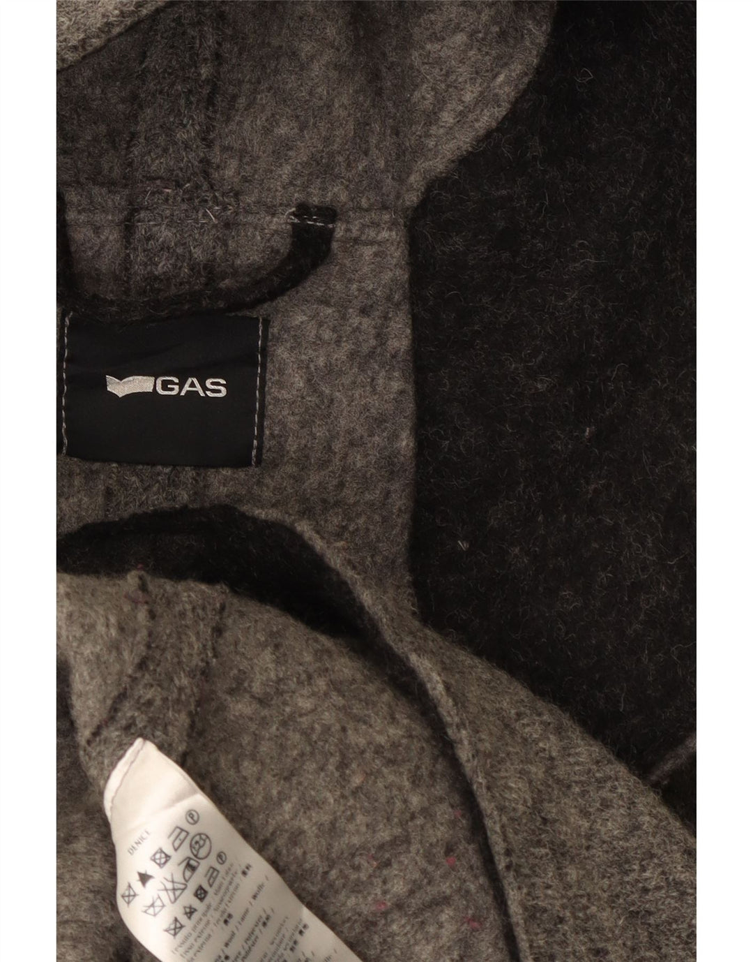 Cappotto da marinaio con cappuccio da donna Gas UK 14 Lana grigio medio