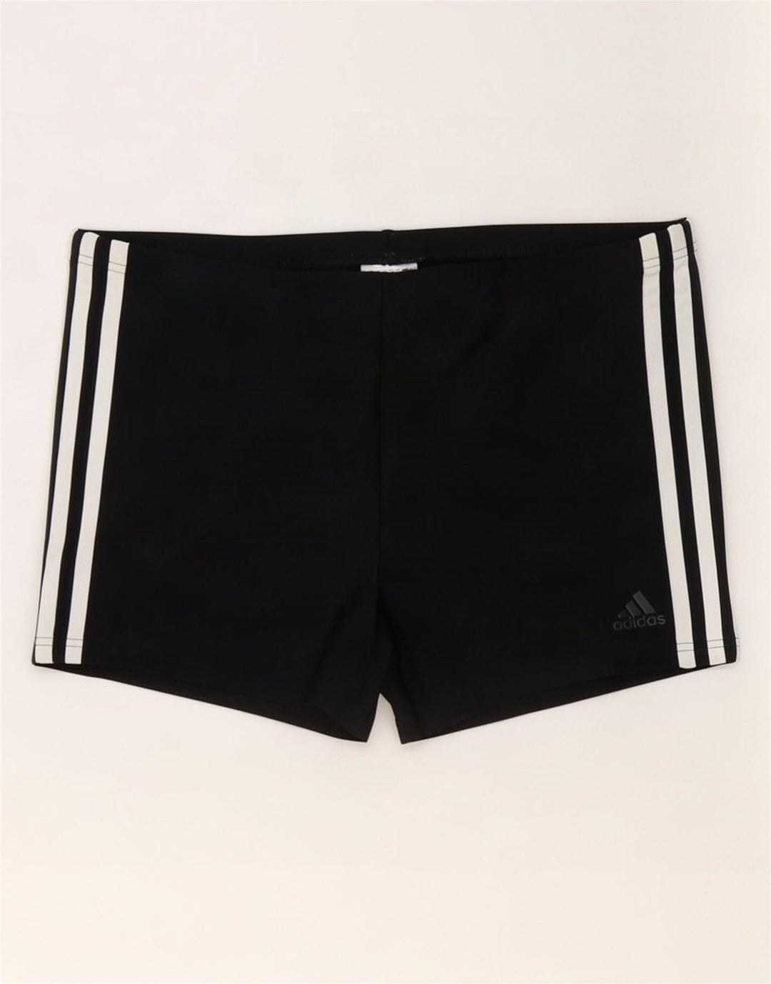 Pantaloncini da bagno da uomo Adidas medi neri in poliestere