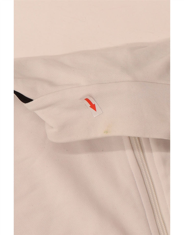 Giacca da tuta da donna ADIDAS UK 16 grande poliestere bianco