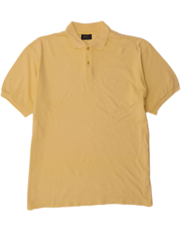 Polo da uomo RIFLE XL in cotone giallo