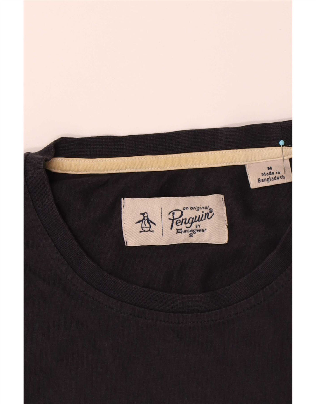 T-shirt da uomo Penguin Top in cotone blu navy medio