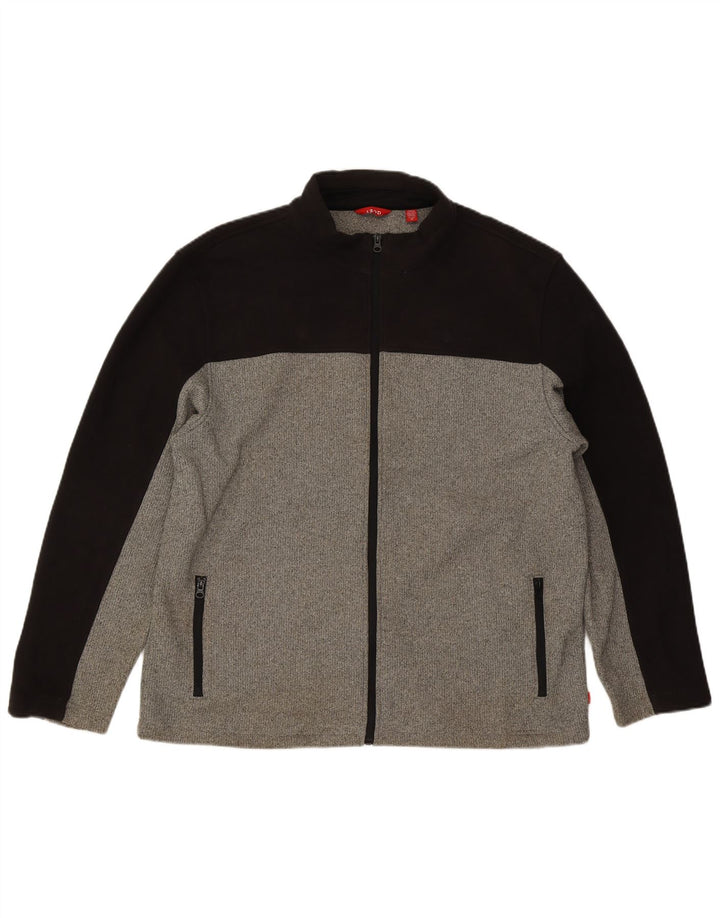 Giacca da tuta da uomo IZOD XL in poliestere color block grigio