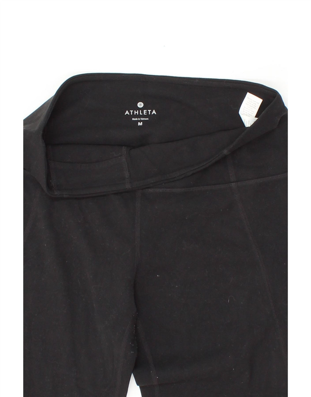 ATHLETA Womens Capri Leggings UK 14 Medium Black Colourblock Nylon Vintage Athleta and Second-Hand Athleta from Messina Hembry 