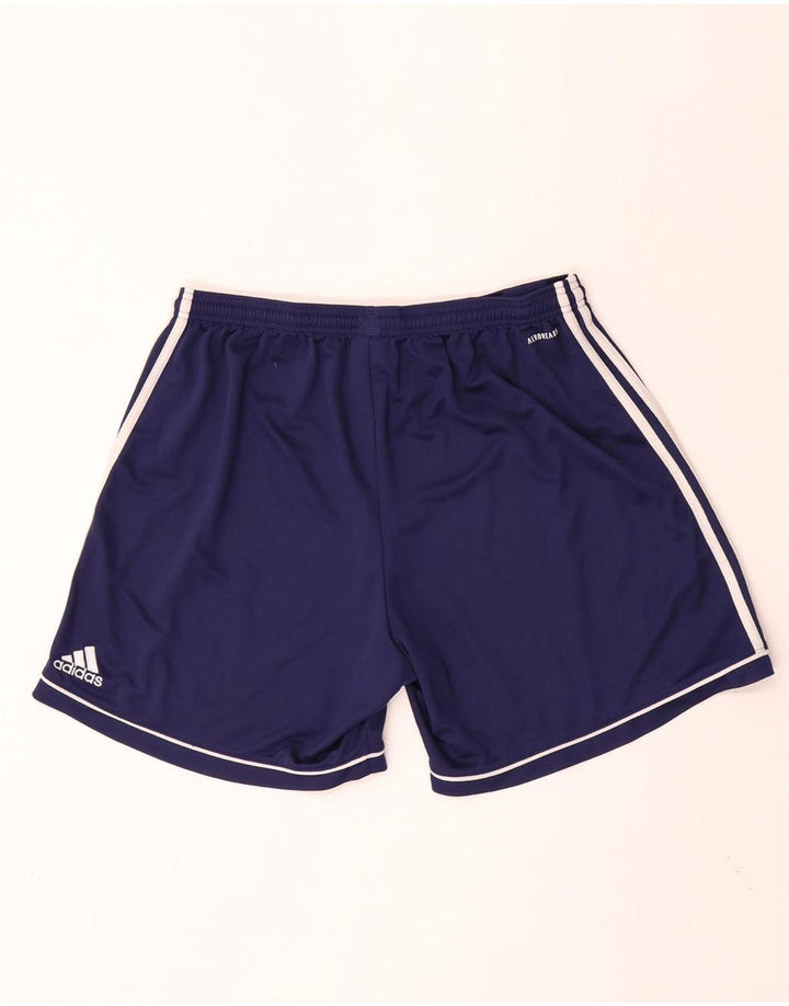 Pantaloncini sportivi ADIDAS Aeroready da uomo XL blu navy in poliestere